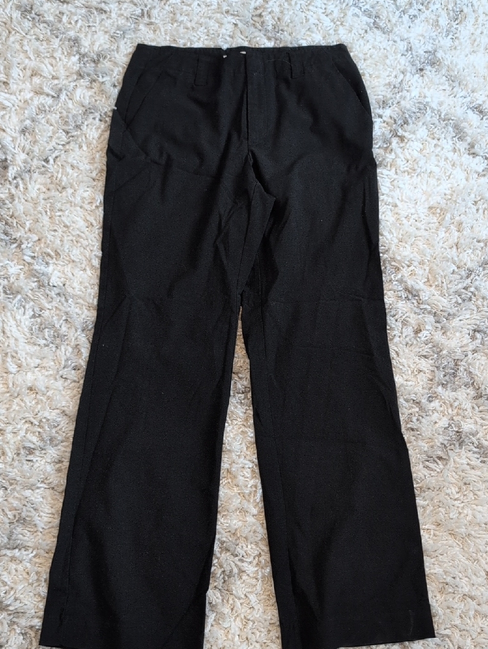 Old Navy Women's Black Straight-Leg Dress Pants, Stretch, Size 8